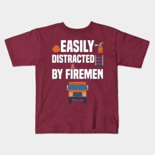 funny by firemen qoule firemen cool by firemen Kids T-Shirt